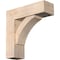 Ekena Millwork Thorton Block Smooth Bracket w/ Offset Brace, Douglas Fir, 7 1/2"W x 24"D x 24"H BKT0806X24X24THR05SDF - alternate 1